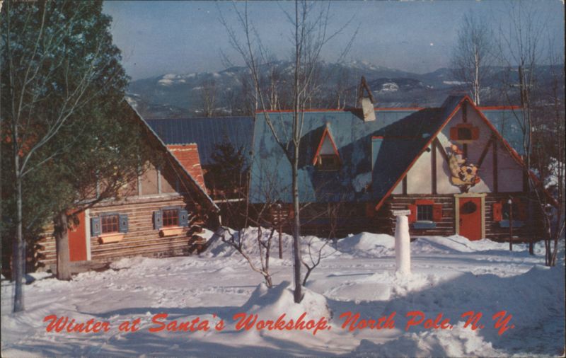 Winter at Santa's Workshop, Adirondack Mountains North Pole New York