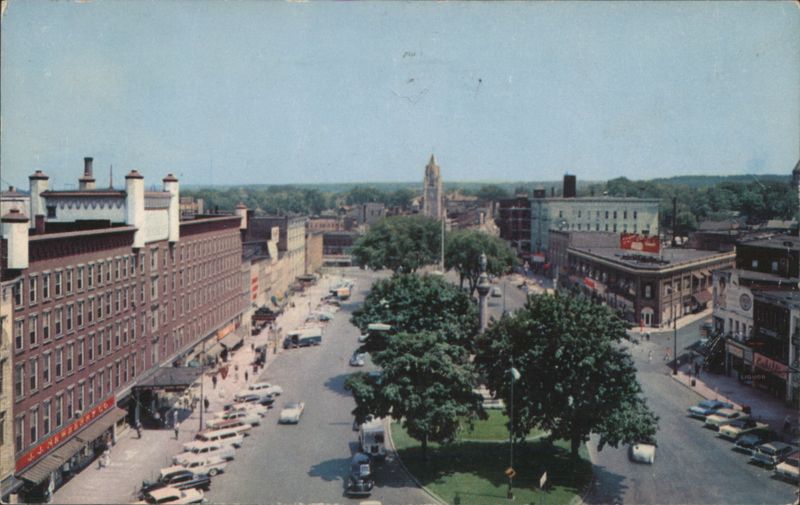 Public Square, Looking East, Watertown, NY New York