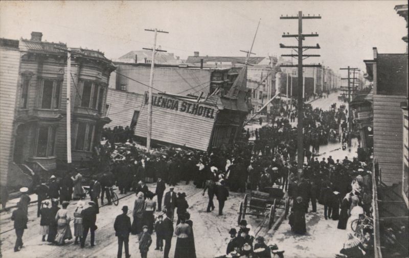 Valencia Street Hotel Collapse, 1906 San Francisco Earthquake California