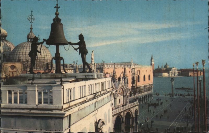 Venice St. Mark's Square Clock Tower & Doge's Palace Italy