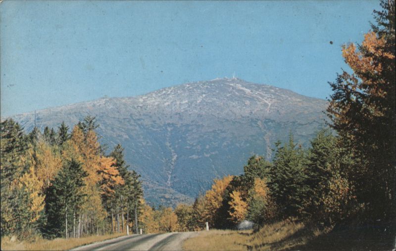 Mt. Washington White Mountains Autumn Foliage Road View New Hampshire