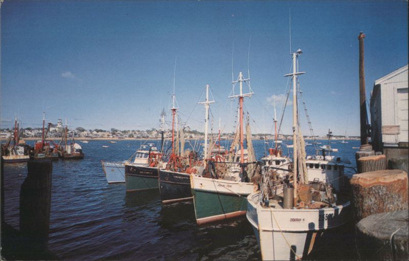Provincetown Harbor Fishing Boats, Cape Cod Massachusetts