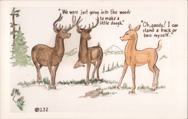 Deer Puns: Make a Little Dough, Stand a Buck or Two