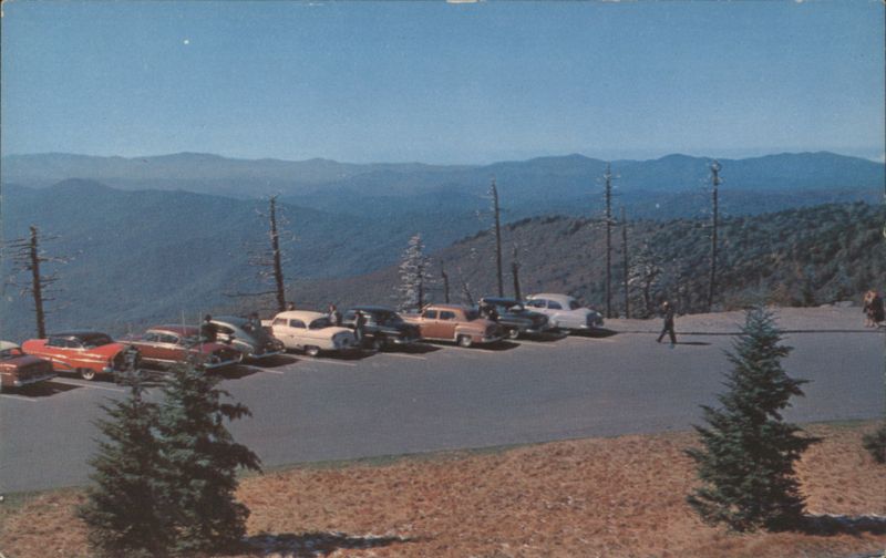 Clingman's Dome Parking Area, View Towards Fontana Dam