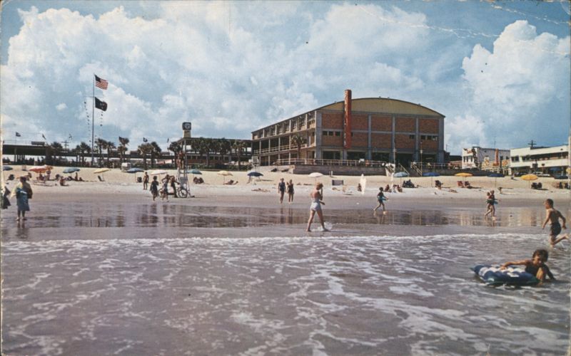 The Pavilion, Beach Scene Myrtle Beach South Carolina