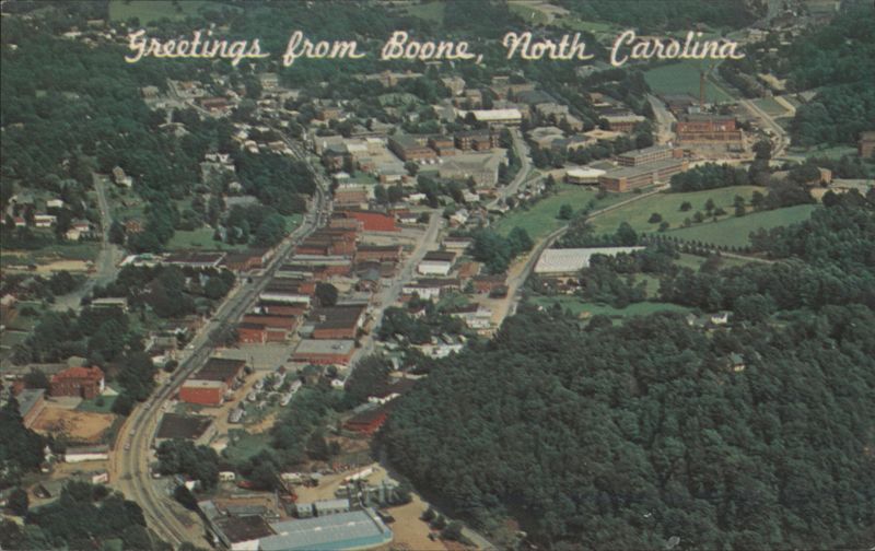 Aerial View of Boone, North Carolina