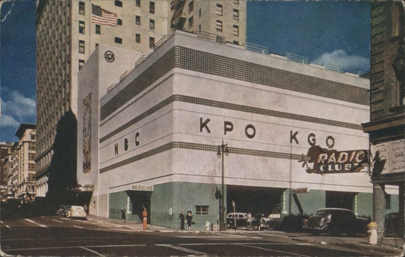 KPO KGO NBC Radio City, San Francisco California Mike Roberts