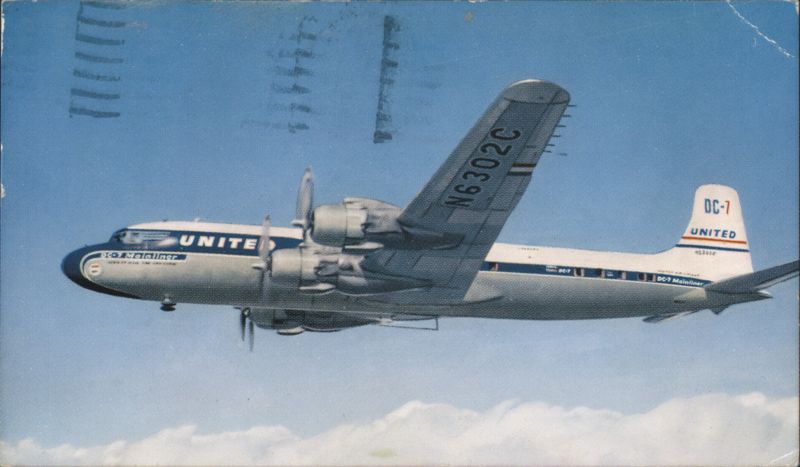 United Air Lines DC-7 Mainliner N6302C Aircraft
