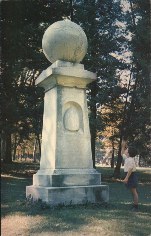 Haystack Monument, Williamstown, MA with Young Boy Massachusetts