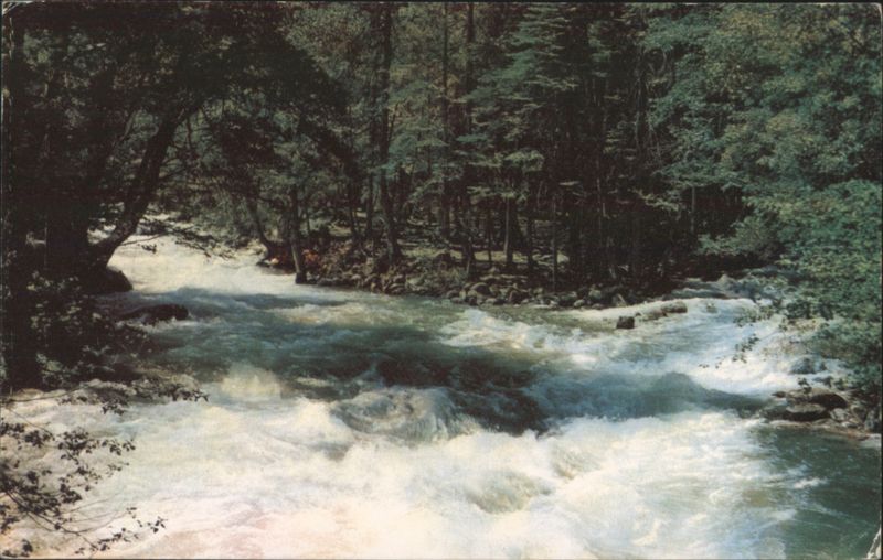 Happy Isles, Merced River Rapids, Yosemite National Park California