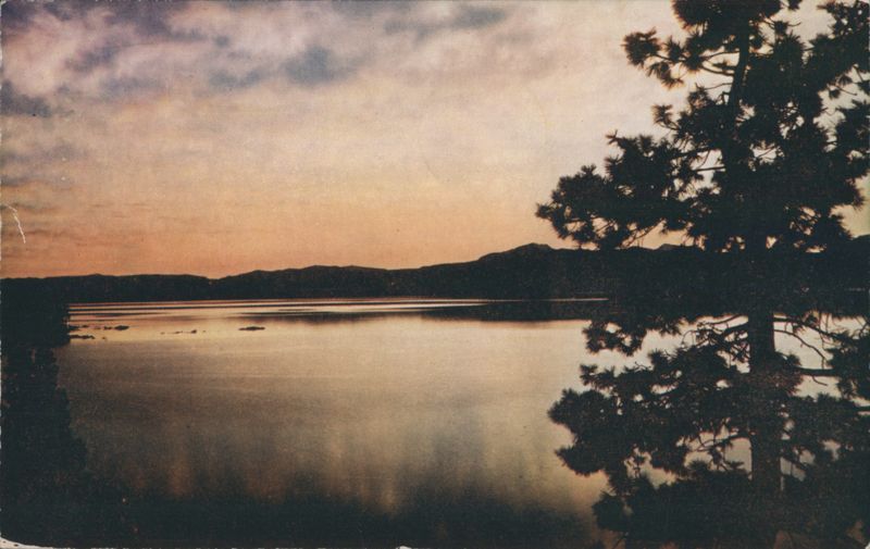 Lake Tahoe Sunset, California-Nevada Border
