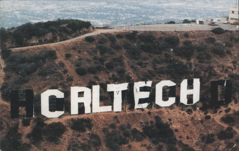 CALTECH Hollywood Sign, Hollywood's 100th Anniversary 1987 Los Angeles California