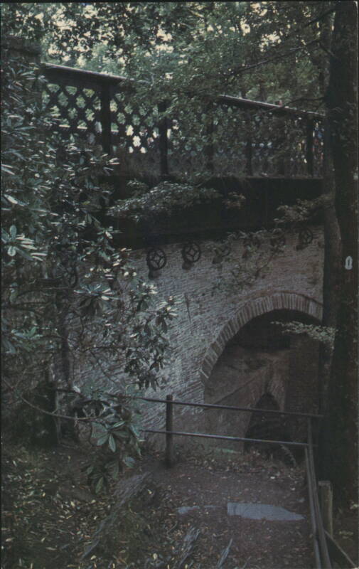 Devil's Bridge, Stone Archway and Wooden Railing Devils