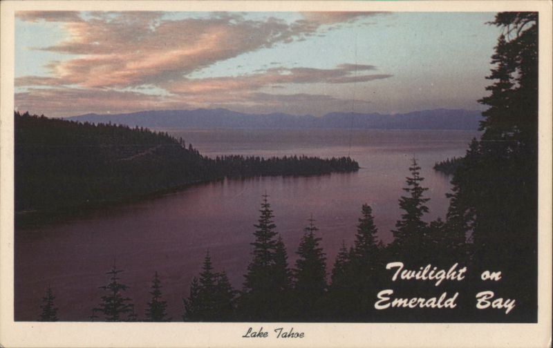 Twilight on Emerald Bay, Lake Tahoe California