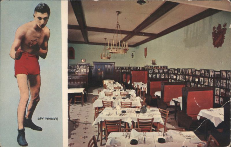 Lew Tendler Boxer & Restaurant Interior, Philadelphia PA Pennsylvania