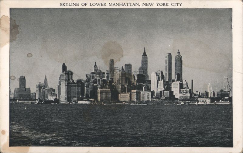 Skyline of Lower Manhattan New York