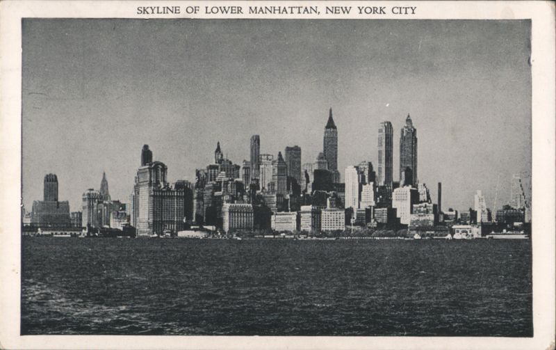 Skyline of Lower Manhattan New York