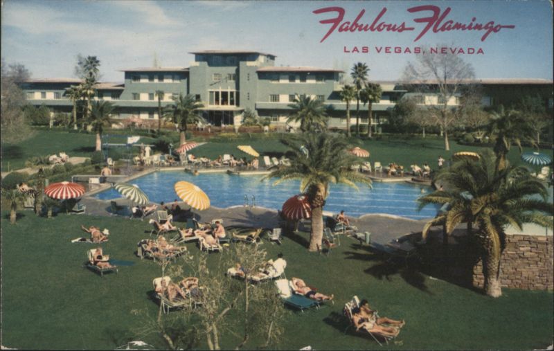 Fabulous Flamingo Hotel Pool Area Las Vegas Nevada