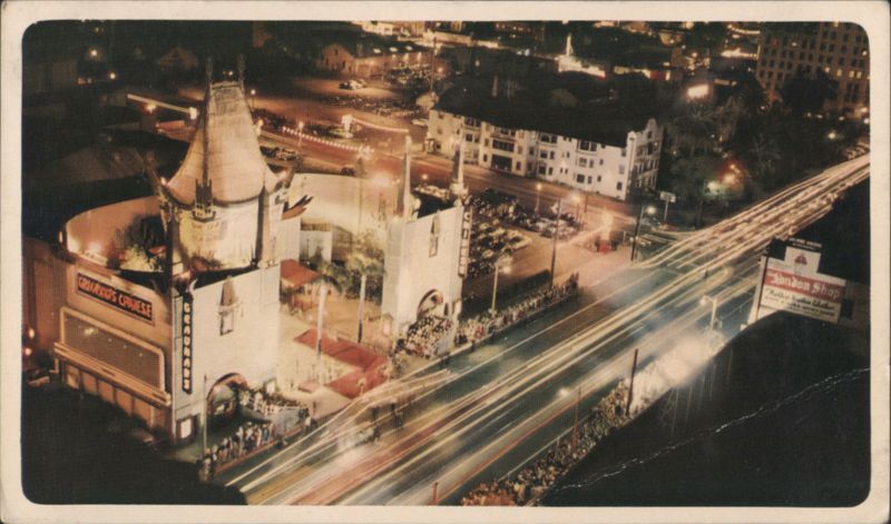 Grauman's Chinese Theater Hollywood Night View Los Angeles California