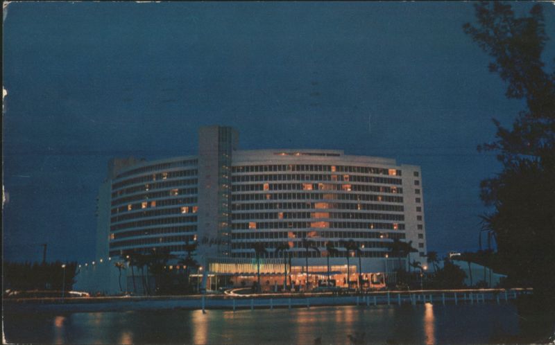 The Luxury Fontainebleau At Night, Miami Florida Bob Rosenthal