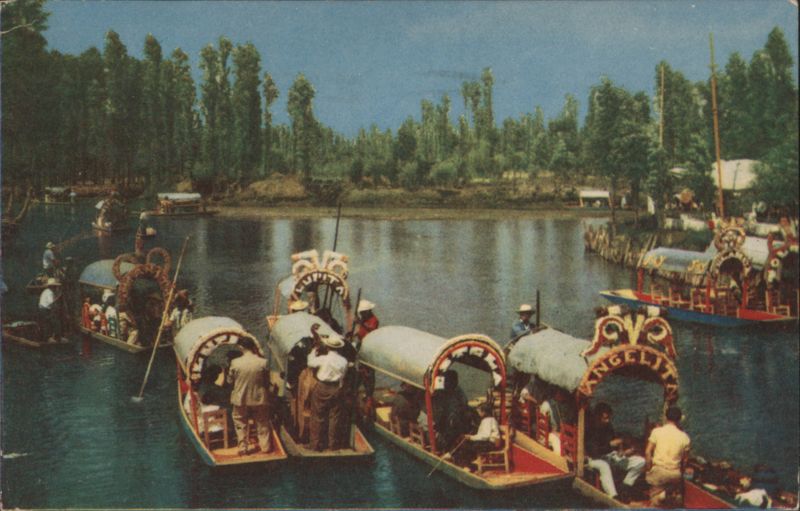 Xochimilco Trajineras, Floating Gardens, Mexico City