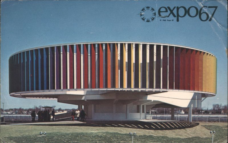 Expo 67 Kaleidoscope Pavilion, Man and Color Theme Montréal Canada
