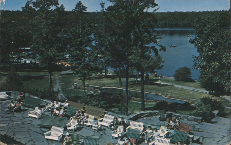 Boats & Canoes on Spring-Fed Lake, Tamiment, PA Pennsylvania