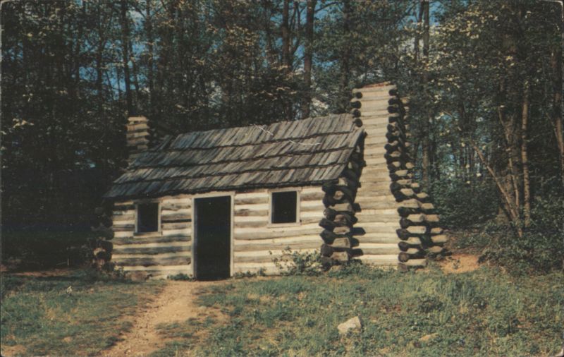 Reconstructed Continental Army Officers' Hut, Jockey Hollow Morristown New Jersey