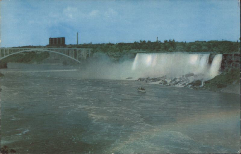 American Falls & Rainbow Bridge, Niagara Falls, ON Canada