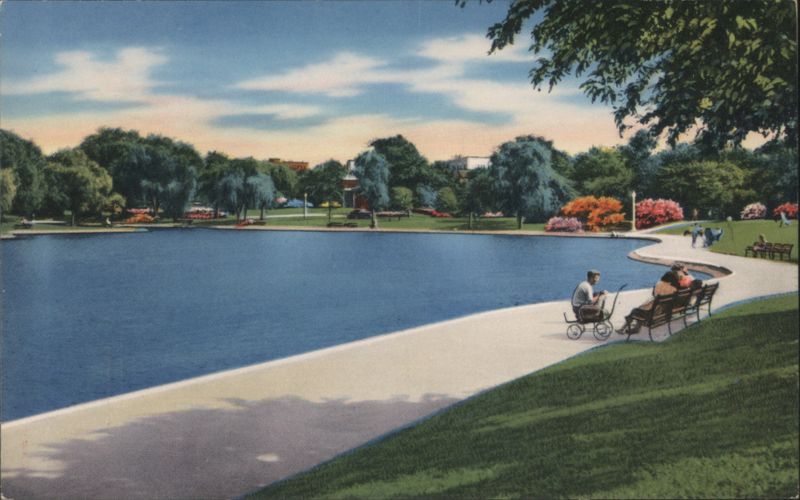Scene in Lincoln Park Jersey City New Jersey
