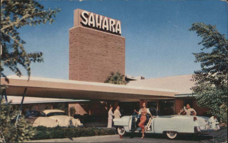 Sahara Hotel Las Vegas, NV with Classic Cars Nevada