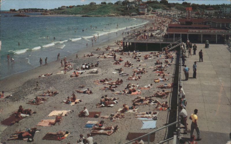 Nantasket Beach, MA - Crowded Beach & Pier Massachusetts