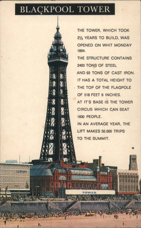 Blackpool Tower Landmark & Circus with Statistics England