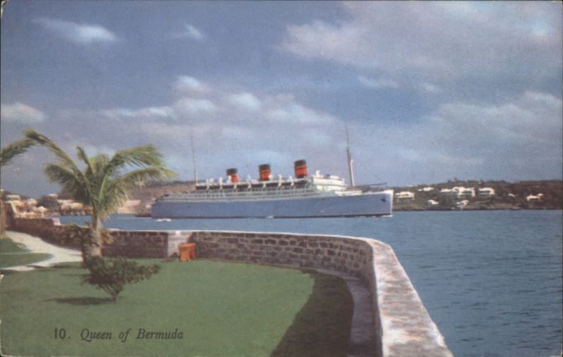 Queen of Bermuda Cruise Ship in Harbor Cruise Ships