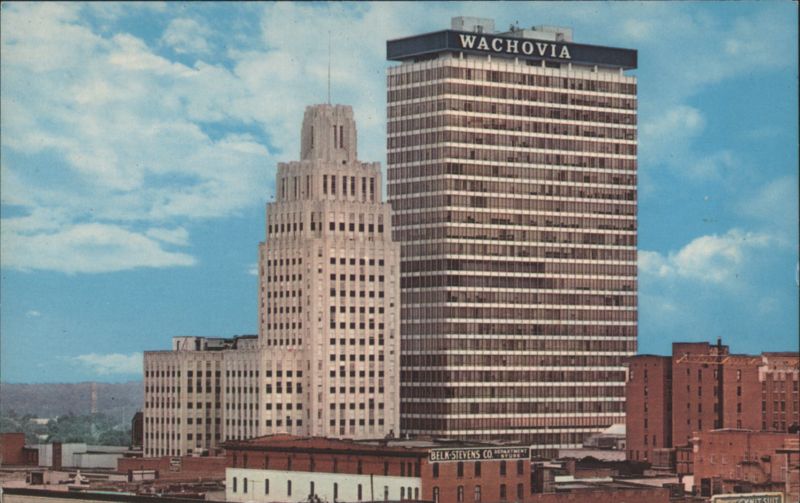 Wachovia Bank & Trust Co. Bldg. & R. J. Reynolds Industries Winston-Salem North Carolina