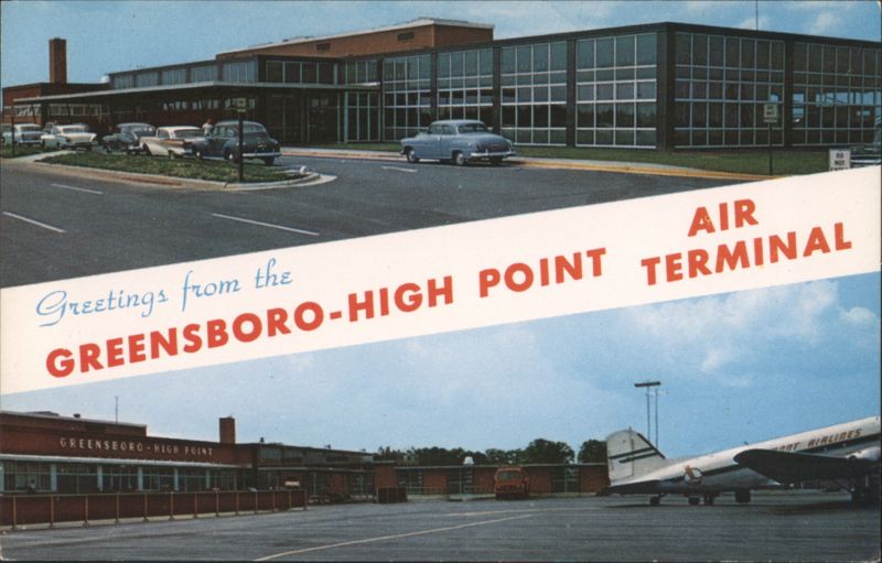 Greensboro-High Point Air Terminal, Cars & Plane North Carolina