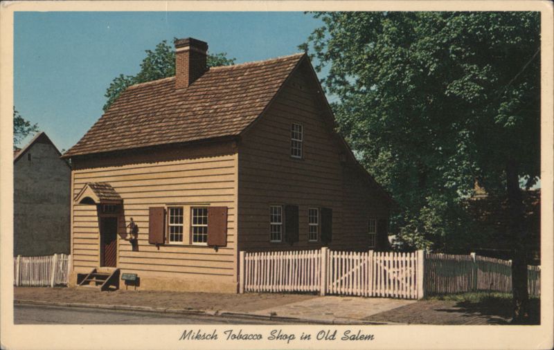 Miksch Tobacco Shop, Old Salem, Winston-Salem, NC North Carolina