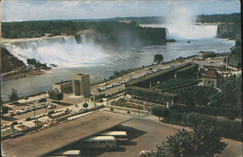 General View of Niagara Falls, American & Horseshoe Falls Canada