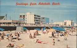 Greetings from Rehoboth Beach, Playing on the Beach Postcard