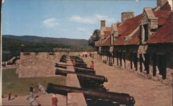 Fort Ticonderoga, NY - British 24 Pounder Cannon, Barracks Postcard