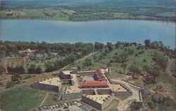 Aerial View Historic Fort Ticonderoga, NY Postcard