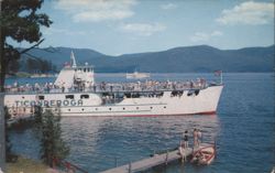 Cruise Ships Ticonderoga & Mohican, Lake George, NY Postcard
