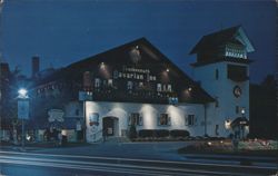 Frankenmuth Bavarian Inn at Night, Michigan Postcard