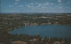 Picturesque View of Skaneateles Lake, NY Resort Area Postcard