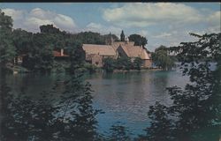 Building on Seneca River, Finger Lakes Region Postcard