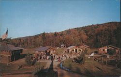 Frontier Town, Adirondacks, NY - Pioneer Log Town Postcard