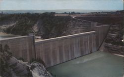 Mt. Morris Dam, Letchworth State Park, NY, 246 ft. high Postcard