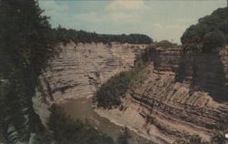 Genesee River Gorge, Letchworth State Park Postcard