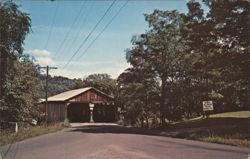 PULPMILL COVERED BRIDGE Middlebury, VT Postcard