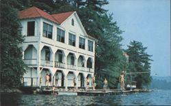 Lake Spofford NH Swimming & Diving Boards Postcard